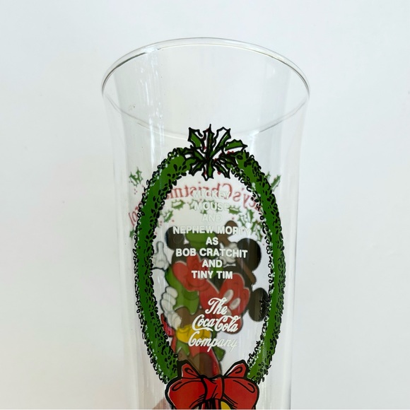 Vintage 1982 Walt Disney and The Coca Cola Company Mickey's Christmas Glasses - Picture 5 of 11